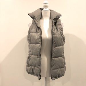 Gray puffer vest old navy